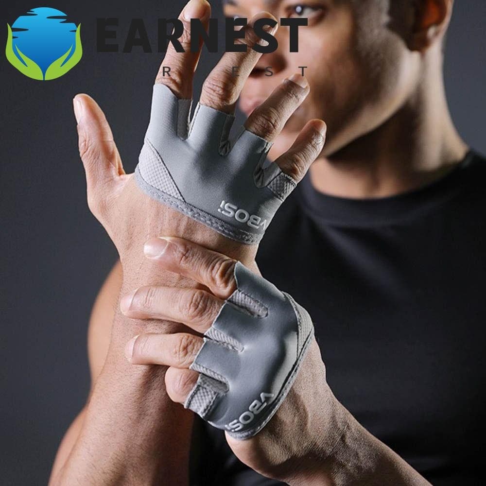 EARNEST 1 Par De Luvas De Meio Dedo Para Academia , Treino Antiderrapantes Respiráveis De Quatro Dedos ,