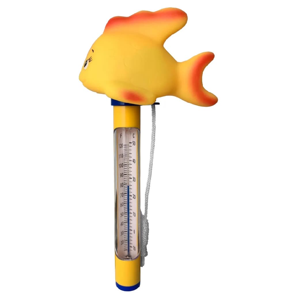 Termômetro de Piscina Pooltec Peixinho Flutuante Infantil Resistente para Medir Temperatura da Água