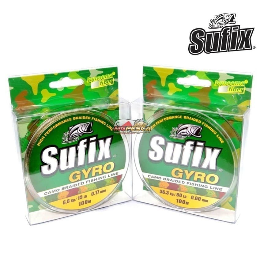 Linha Pesca Multifilamento Sufix Resistente Fina E Forte Cor Camuflada 0.35mm