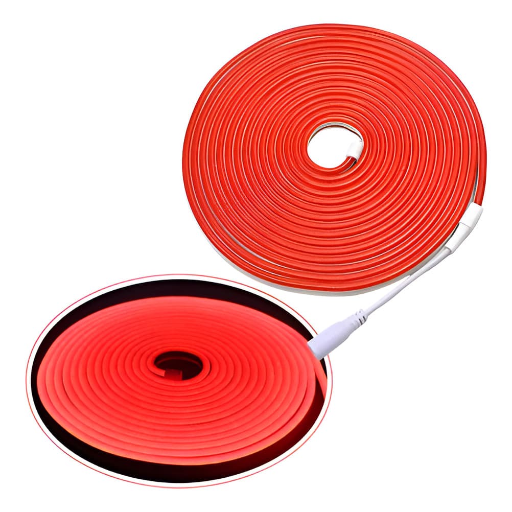 Fita Led Neon Flexível 5mts 12v Cor Vermelho