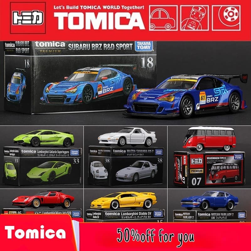 Takara Tomy Tomica Premium TP Mini Diecast Alloy Car Toys Metal Veículos Esportivos Vários Estilos Presentes Para Crianç