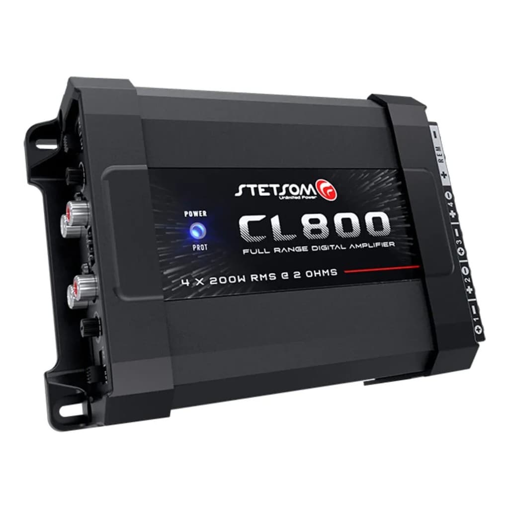 Mesmo dia Stetsom CL800.4 Amplificador Digital 4 Canais 800W RMS Som Profissional