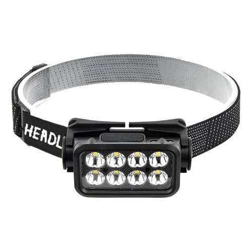 Lanterna De Cabeça Regulavel 8 Leds.