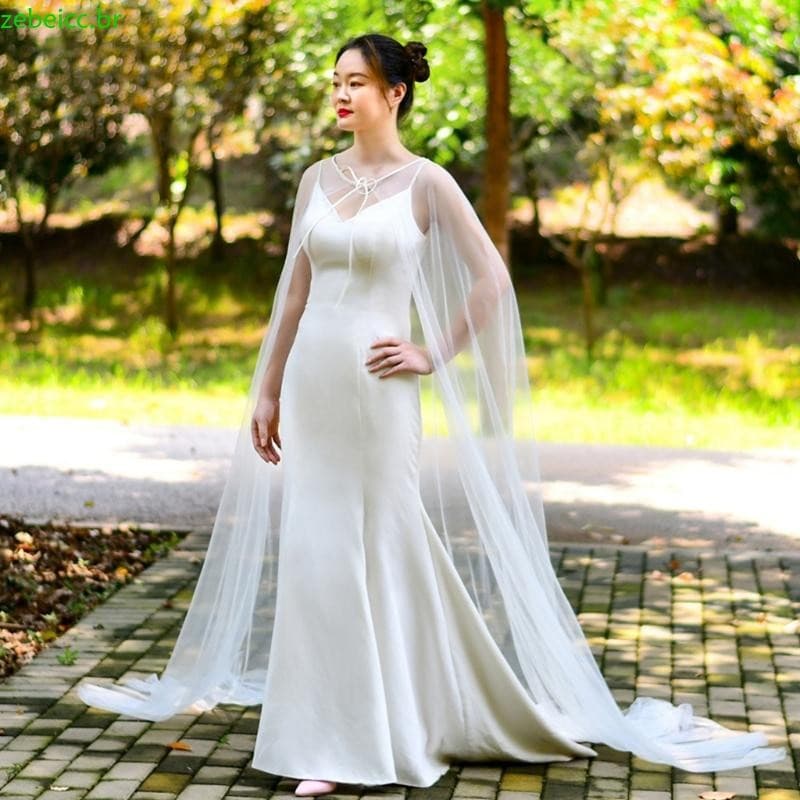 zebeicc Capa Feminina Xale Noiva Para Casamento , Vestido