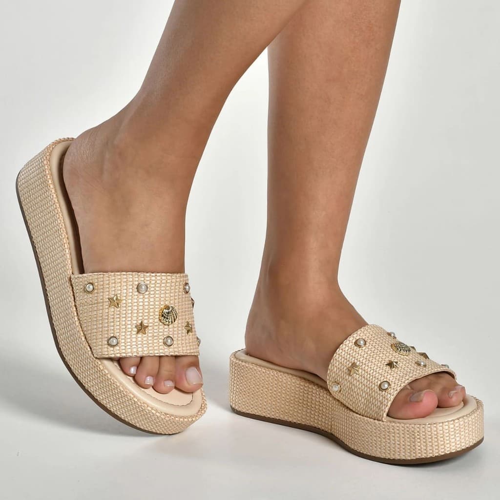 Tamanco Plataforma Via Marte Sandália Feminina Flatform