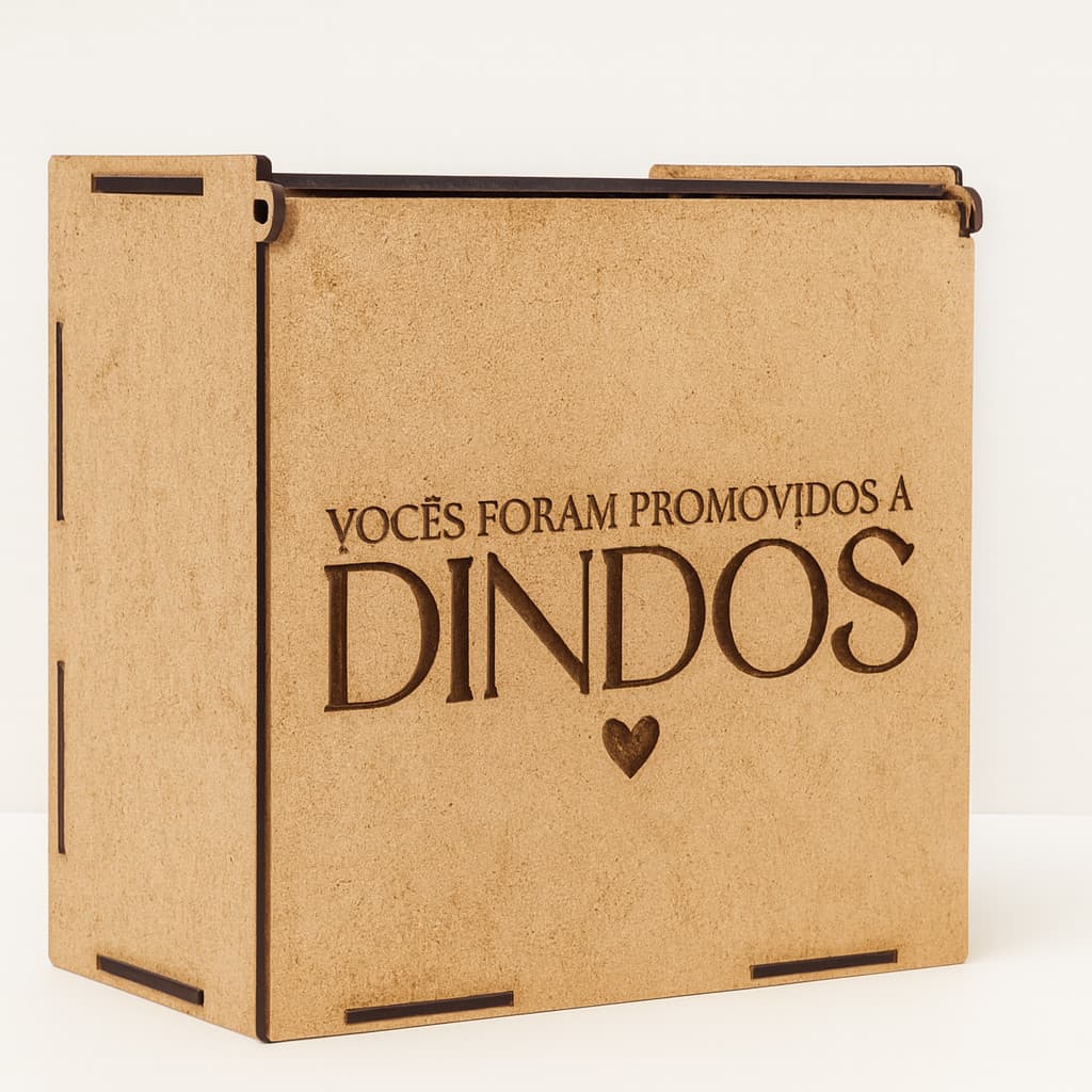 Caixa Padrinhos Batismo Batizado Crisma dindos dindo dinda madrinha padrinho