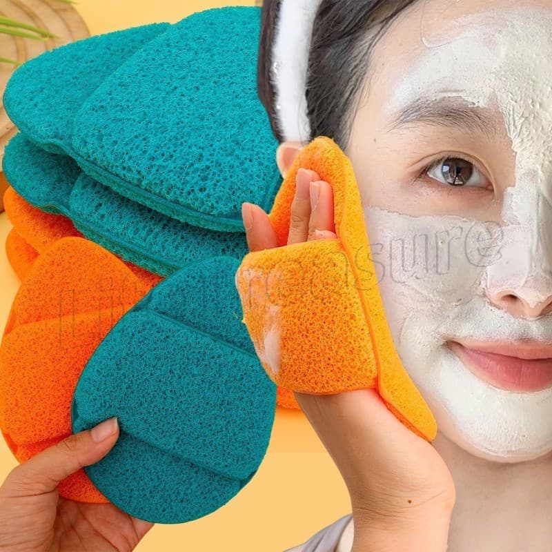 Puff De Limpeza Esfoliante-Almofadas Para Facial-Reutilizável , Portátil , Tamanho Grande-Limpador De Esponja Lavar O Ro