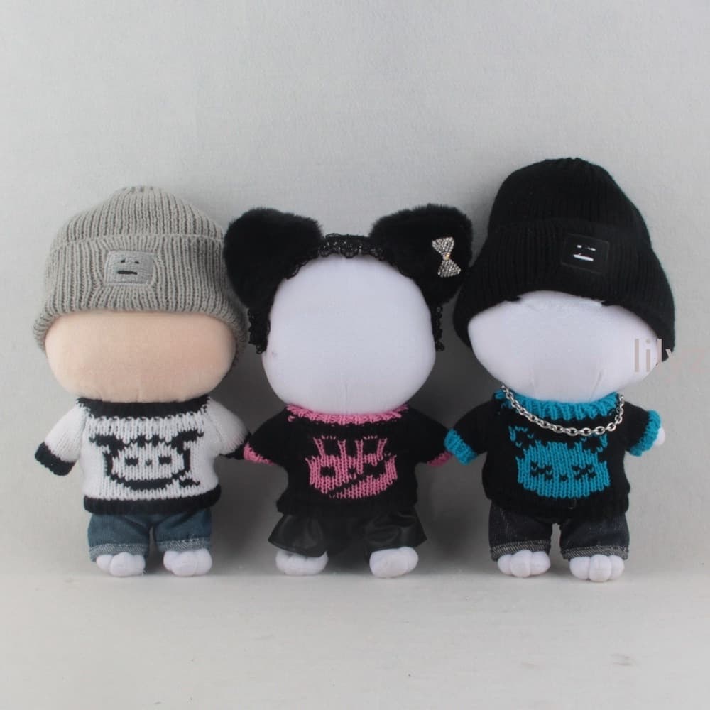 Stray Kids Skzoo Plush Clothes 20cm Idol Doll Cute Cartoon Boneca De Pelúcia Acessórios Fans Gift