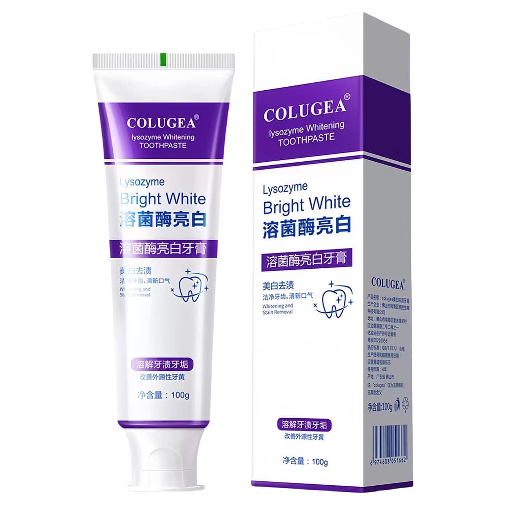 [Escovar dentes brancos grandes] Enzima dissolvida, creme dental iluminador, hálito fresco, pasta de dente roxa, claream