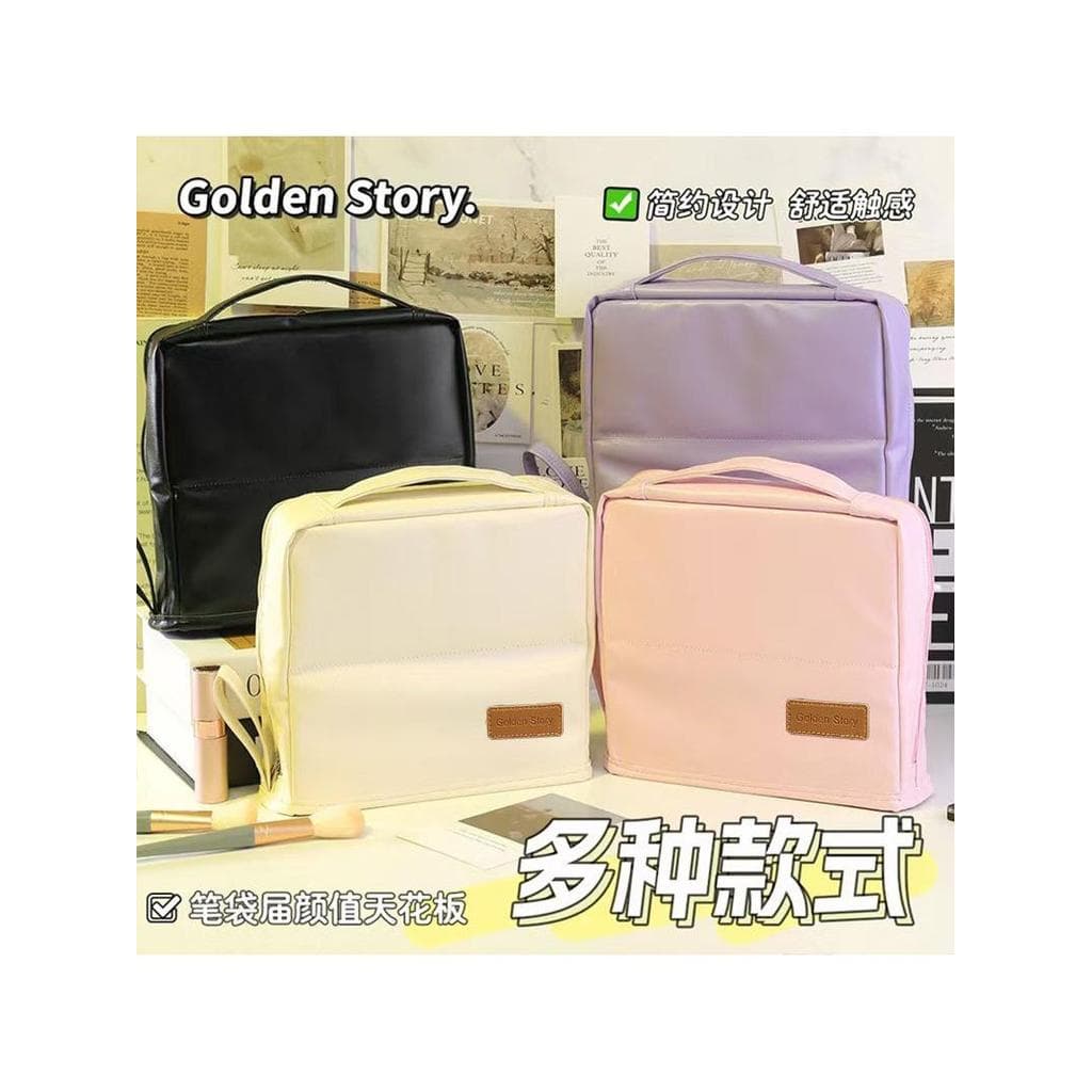 Bolsa cosmética portátil tridimensional, bolsa magnética para escova cosmética, bolsa cosmética de viagem, grande capaci