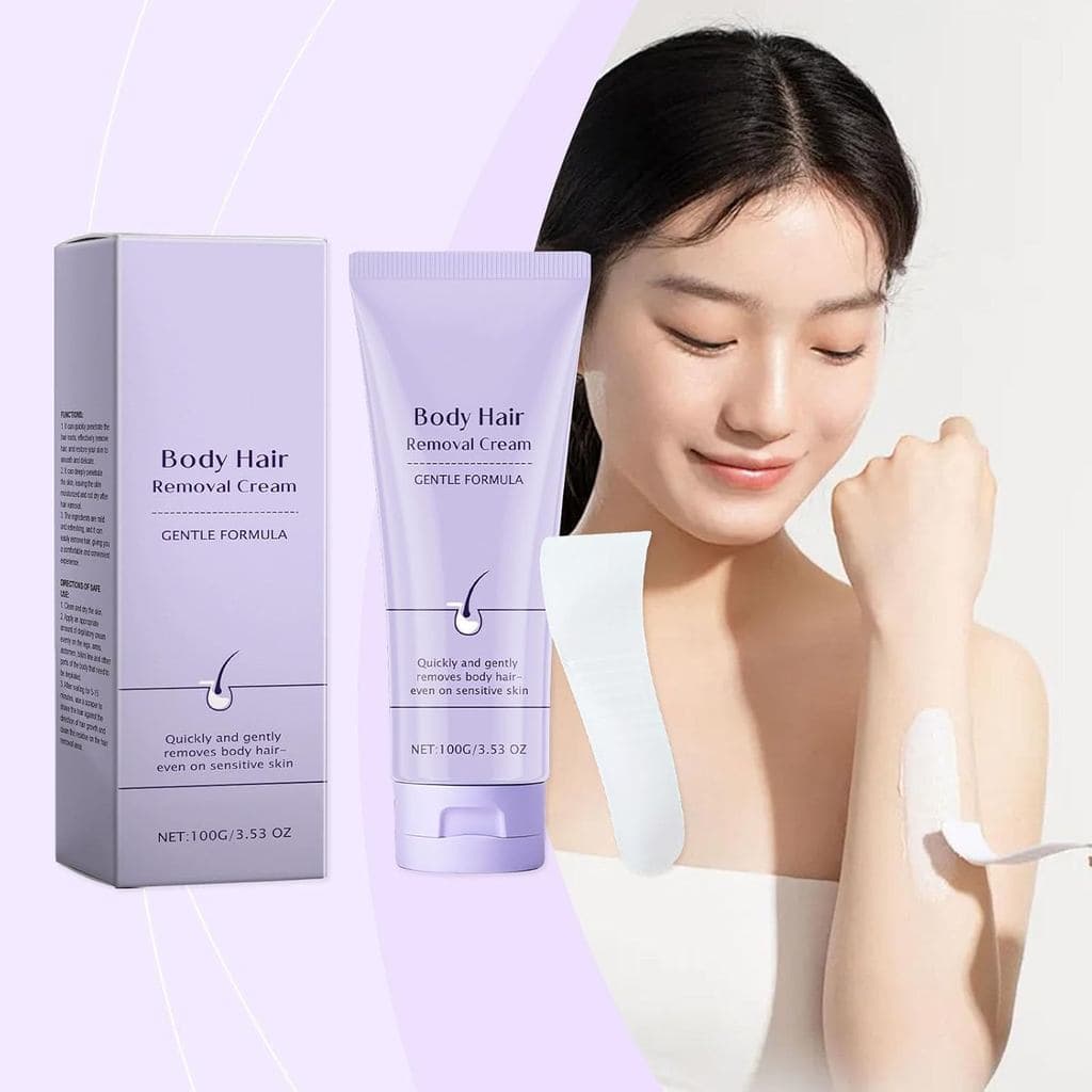 Creme Removedor de Pelos Faciais Luuma com Espátula, Novo Creme Suave para Remoção de Pelos Corporais 2025, Remoção Suav