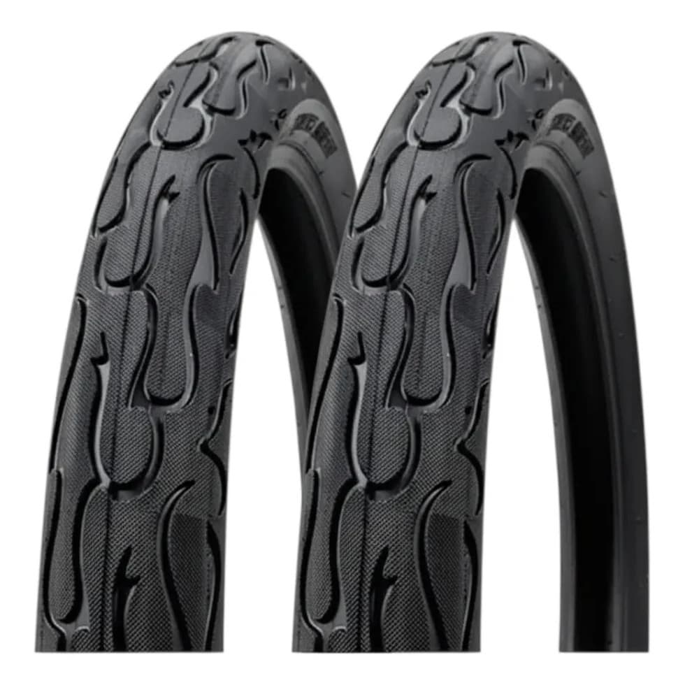 Par Pneu 20x2.125 Greenstone Flame Grau Wheeling Freeride