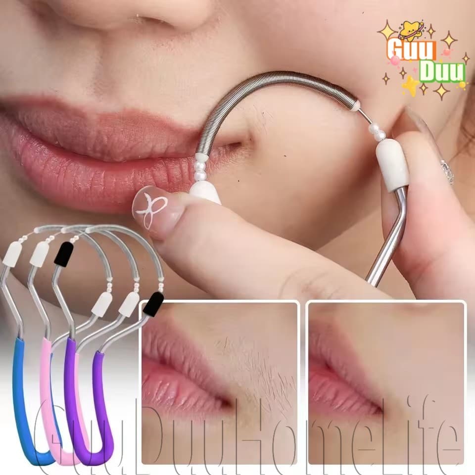 [GUUDUU] Removedor De Pêlos Faciais-Remover Indesejados Na Parte Superior-Ferramenta De Remoção Labiais-Rolo De Mola Por