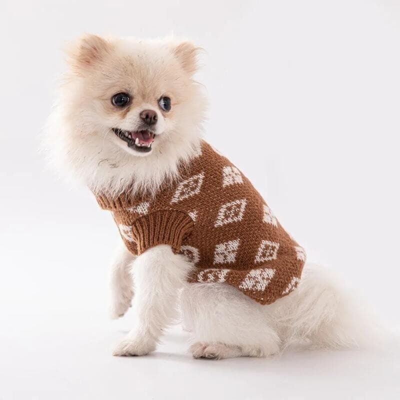 Inverno Engrossado Camisola Para Animais De Estimação Confortável Alta Elasticidade Maré Marca Roupas Cães Pequeno Casac