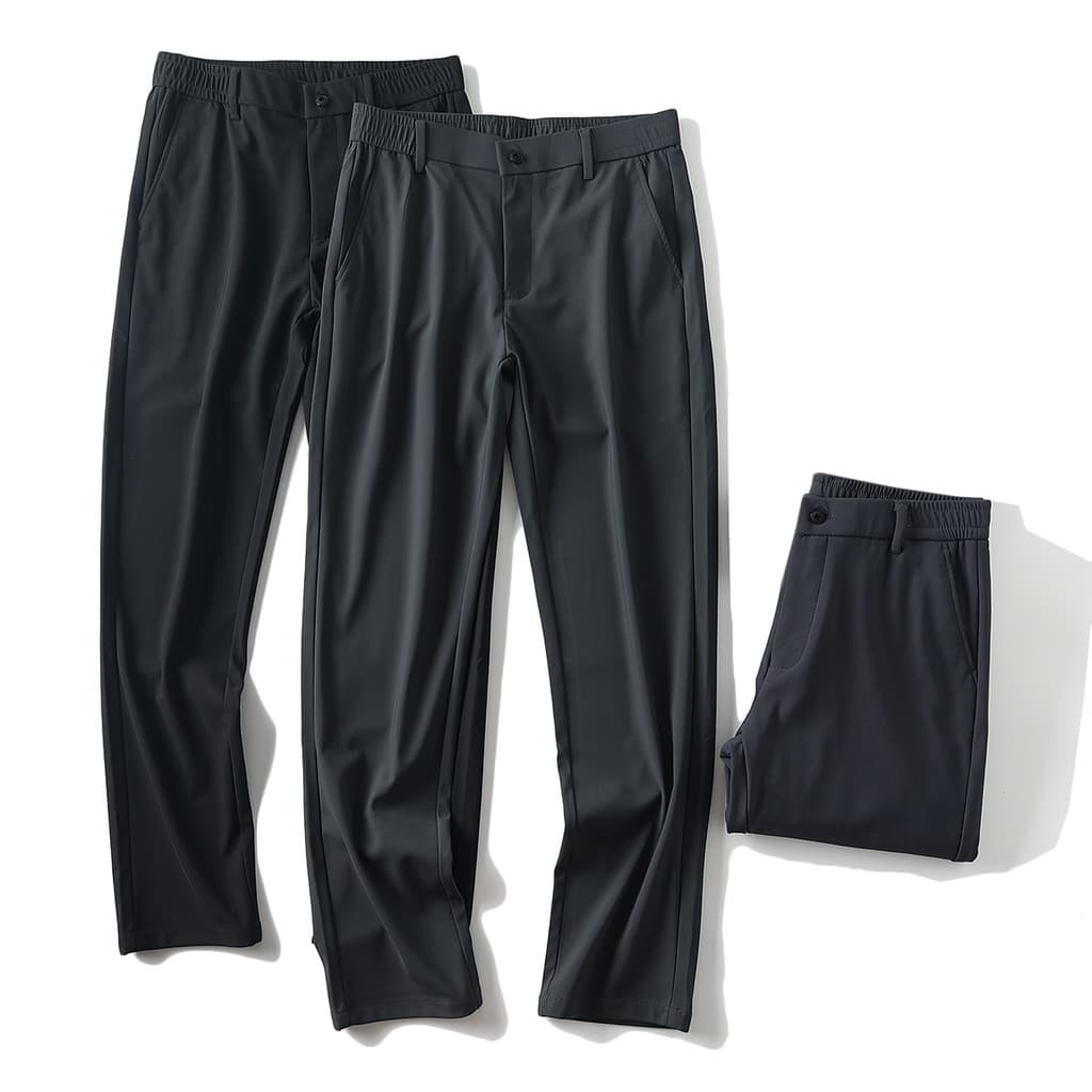 Pendente Suave!Antirrugas de alta elasticidade!Repelente de água!Outono masculino Commuter All-Match negócios cor sólida