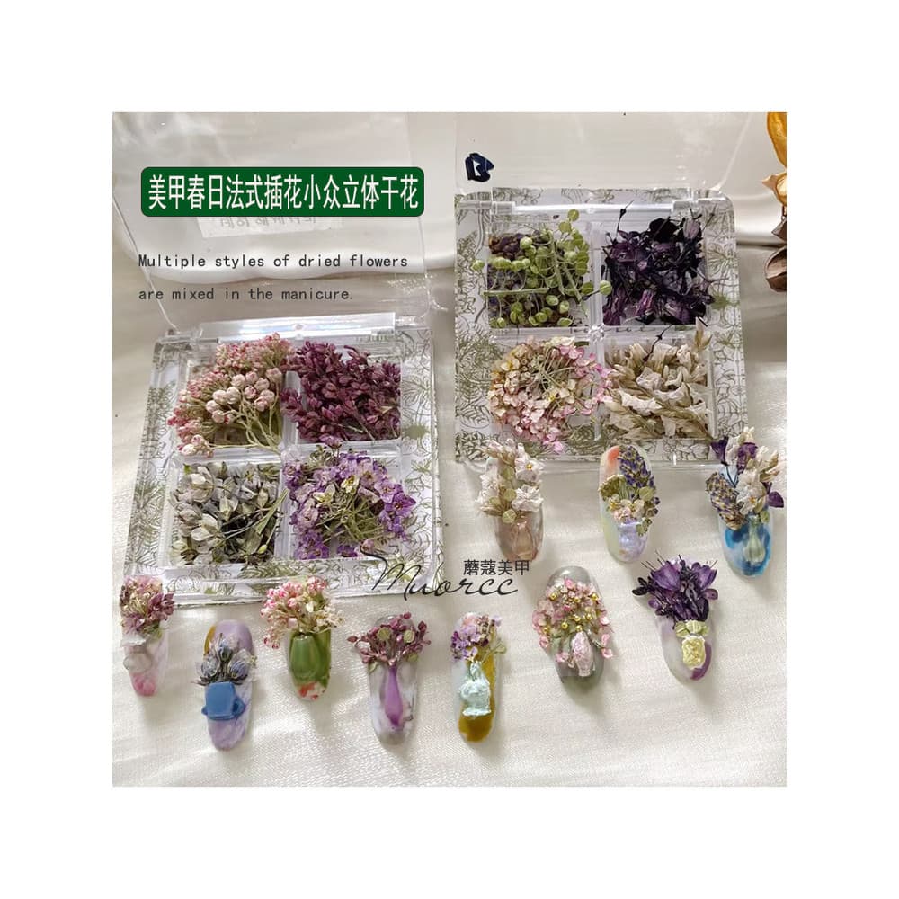 Primavera estilo francês arranjo de flores arte Floral nicho novo estilo tridimensional flores secas jóias prensadas flo