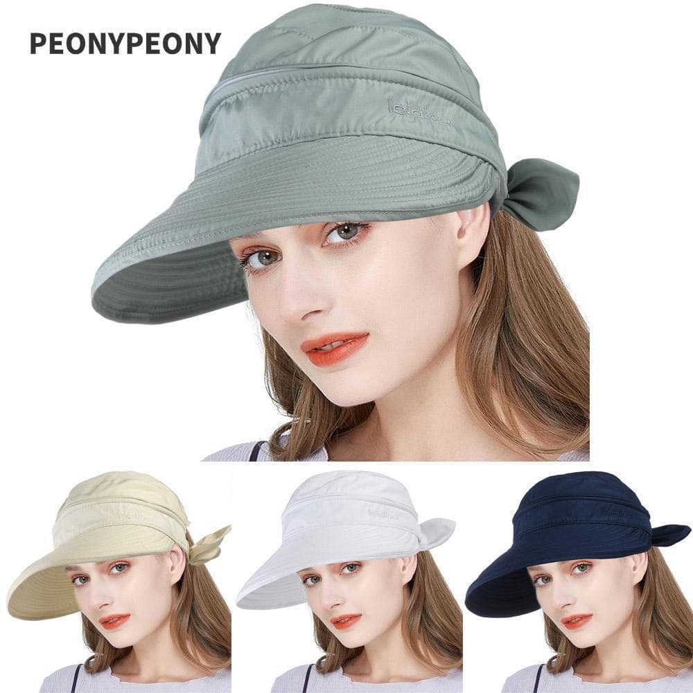 Chapéu De Praia Com Viseira Dobrável De Verão Aba Larga PEONY