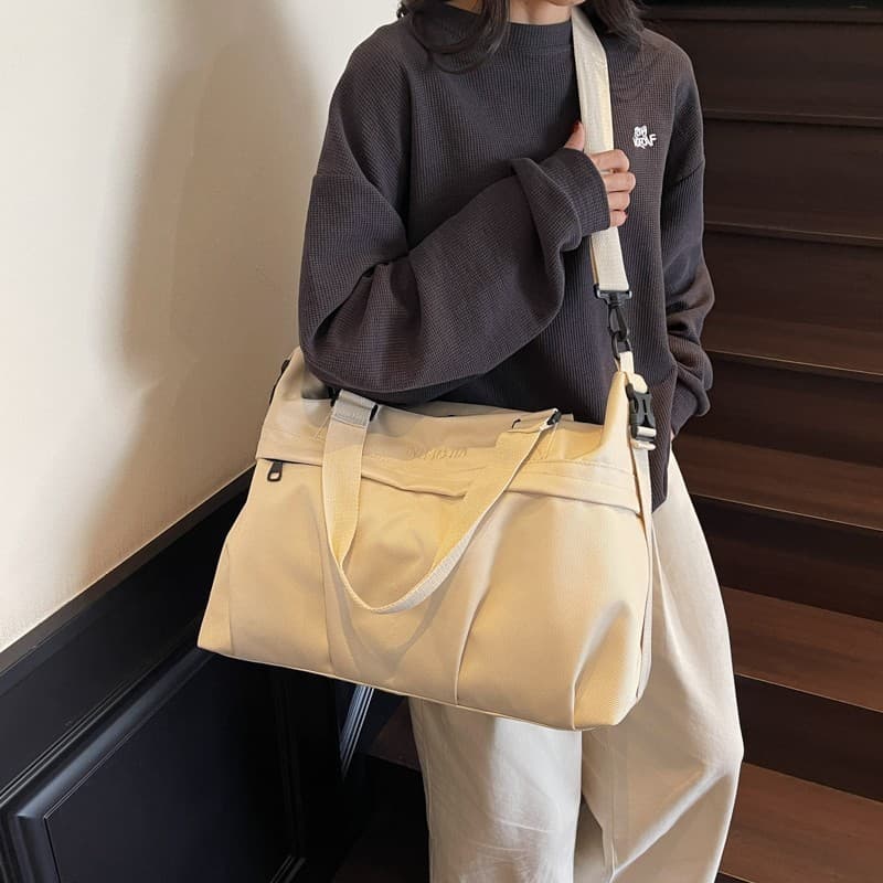 Bolsa de ginástica de grande capacidade, bolsa feminina leve e elegante, bolsa esportiva transversal para academia