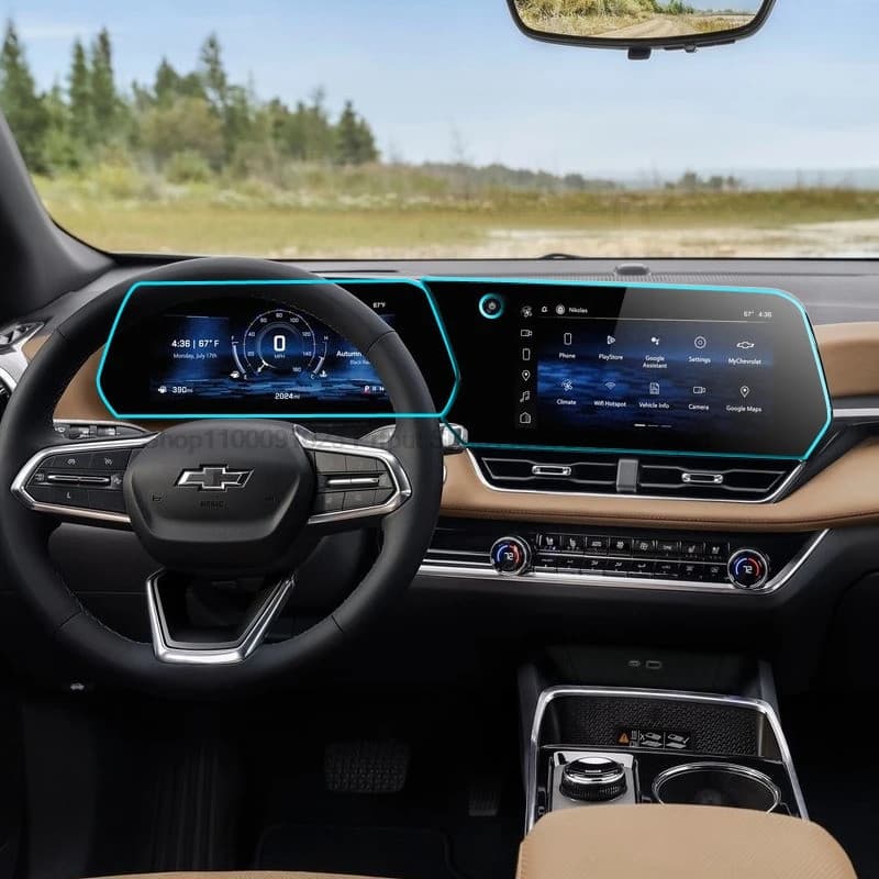 Película protetora de tela TPU para Chevrolet Equinox 2025, proteção de tela de infotainment do carro, acessórios para p