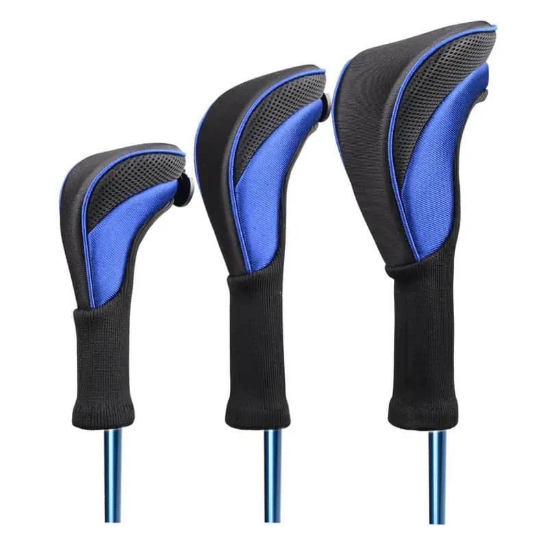 Capas para Cabeças de Tacos de Golfe No 1/3/5, Woods Driver, Forro Macio, Capa para Cabeça de Ferro de Golfe Longo, Capa