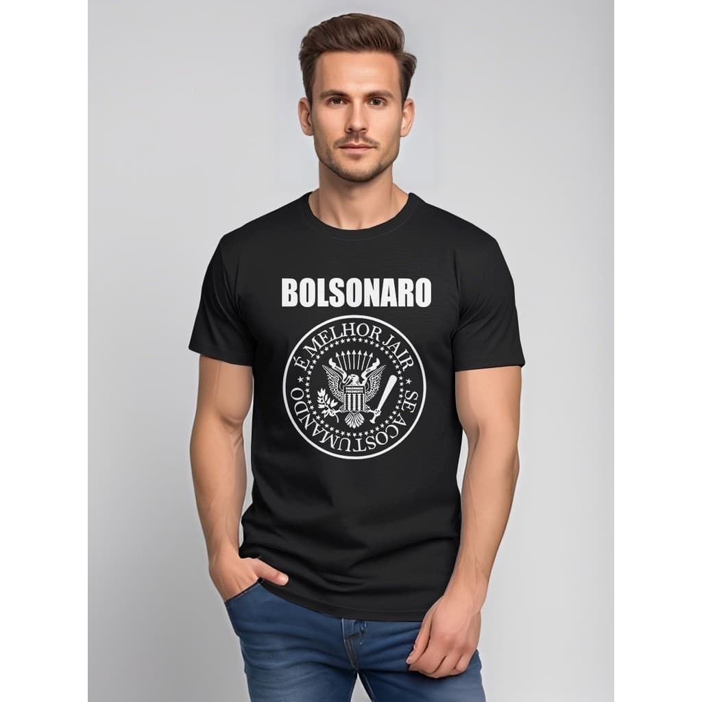 Camiseta Bolsonaro Presidente Camisa 100% Algodão Bolsomito Manifestação