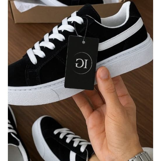 Tênis Feminino concept  Skatista Masculino com Cadarço Grosso Conforto Estilo Resistência