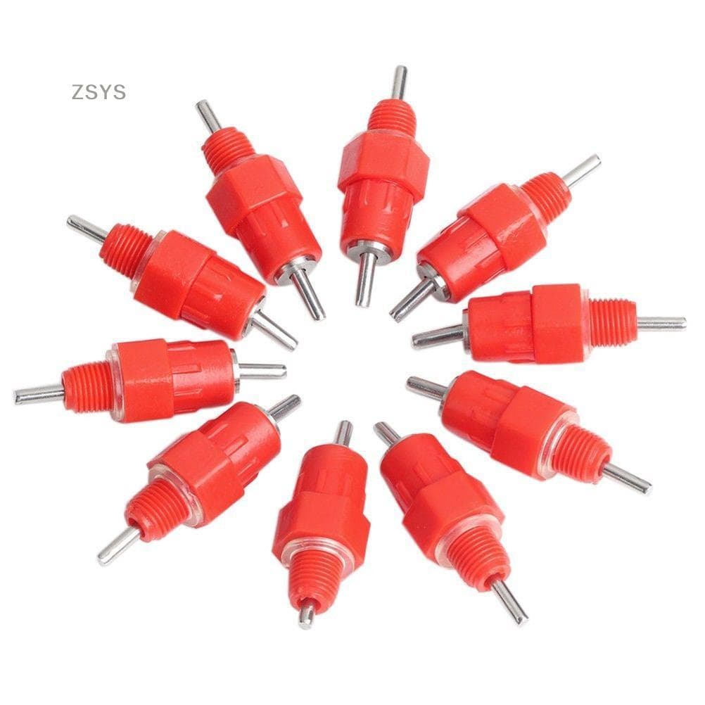 [ZSYS] 10 PCS Push Nipple Cup Aves Chien Pássaro Codorna Bebedor Waterer DG