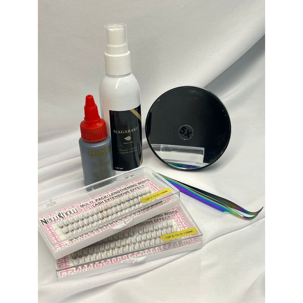 kit extensão de cilios tufos (BÁSICO)