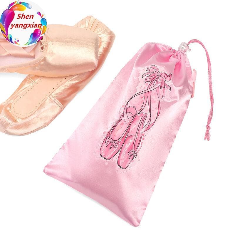 shenyangxian Bolsa Portátil De Malha Para Dança , Respirável Armazenamento De Sapatos Organizadora De Balé Meninas Com C