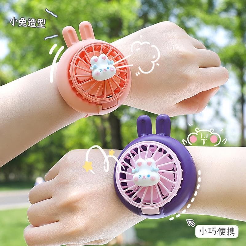 Relógio japonês pequeno ventilador crianças 2026 novo estilo estudante refrigeração ao ar livre Mini portátil bonito ven