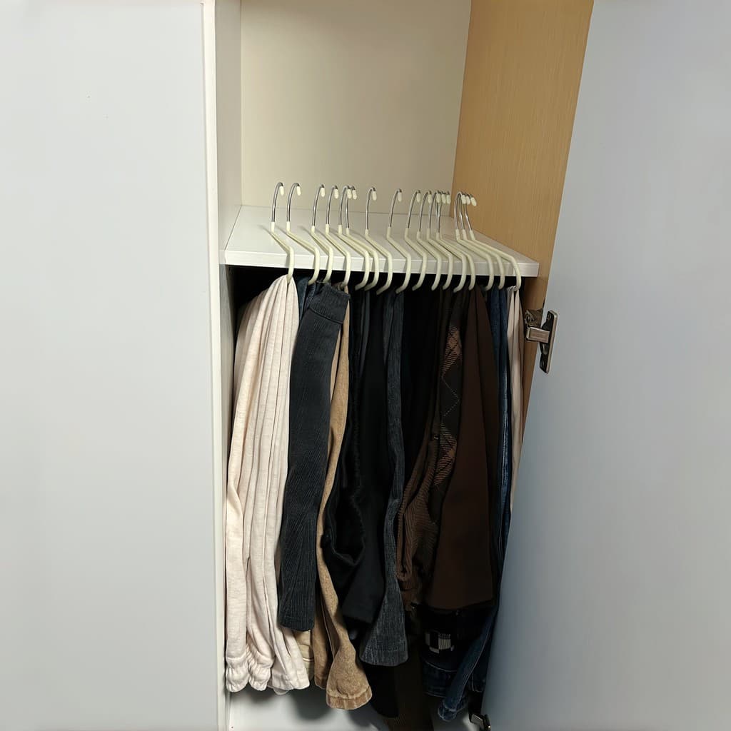 Rack de calças em forma de ganso cabide dedicado guarda-roupa doméstico organizar armazenamento ferramenta útil pendurar