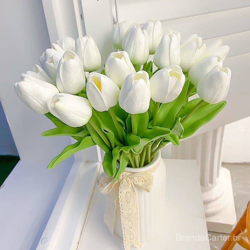 Mini Tulipa Artificial 5/10 Unidades Para Decoração De Festa De Aniversário De Natal De Casamento