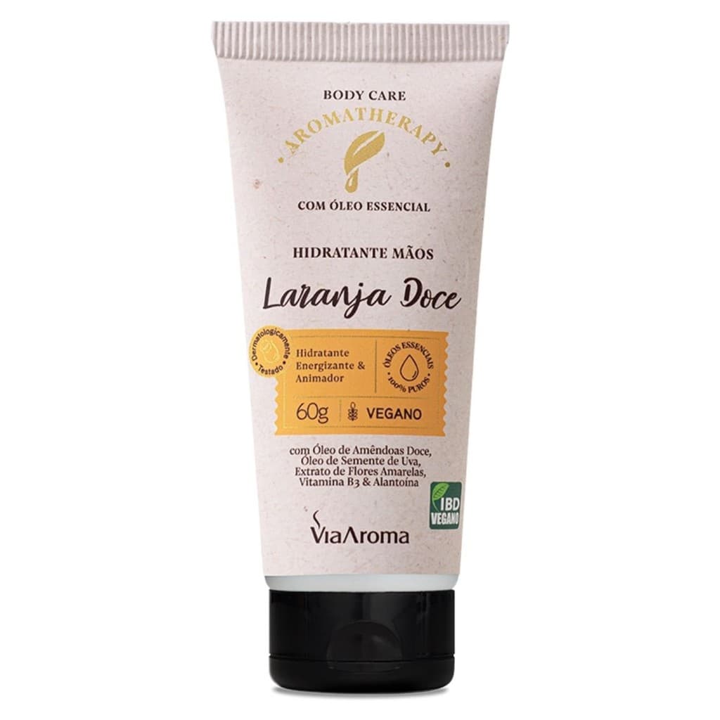 Creme para mãos Laranja Doce 60g Via Aroma