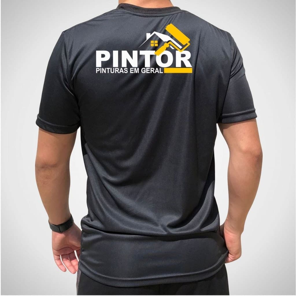 Camiseta de Trabalho Pintor – Uniforme Profissional Confortável e Resistente Moderno Confortável