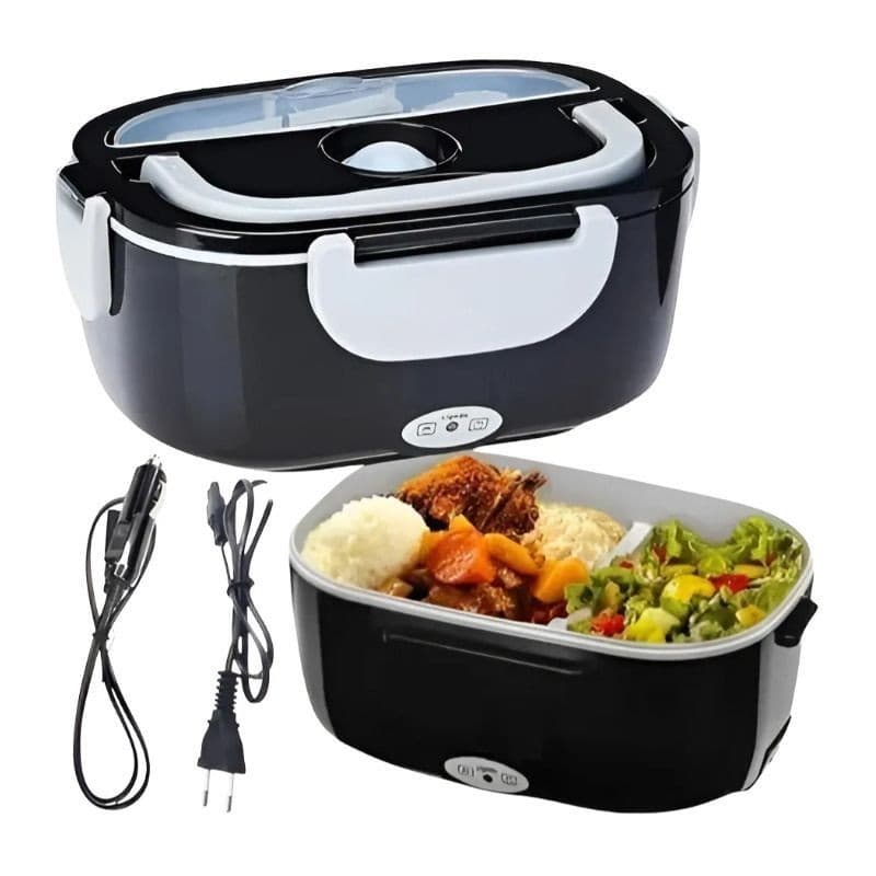 Marmiteira Elétrica Para Comida Térmica Tomada Bivolt  110v / 220v  Preta