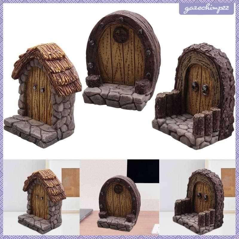 [Gazechimp] Porta De Jardim Em Miniatura , Fadas , Casa De Bonecas DIY , Acessórios Para Sala De Estar , Varanda , Domés