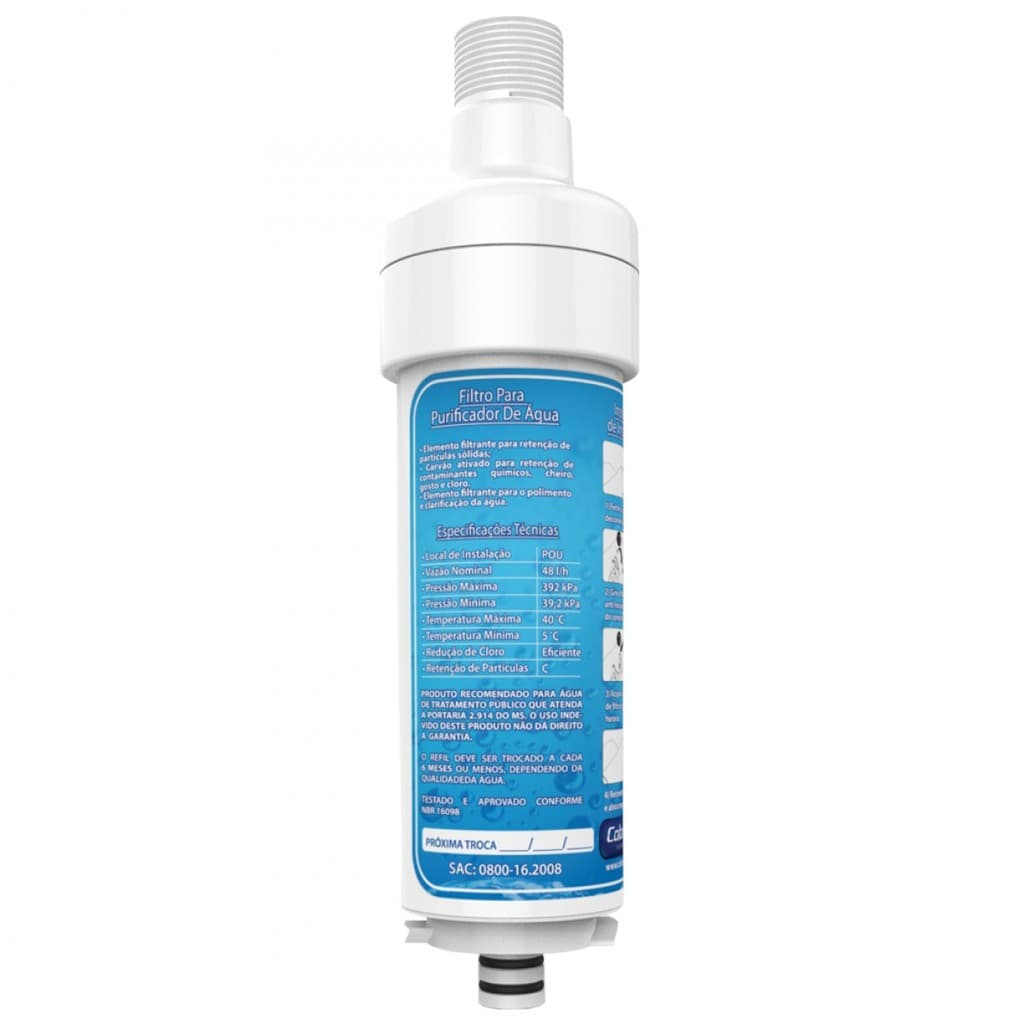 Refil Filtro Colormaq Premium Original Purificador De Agua