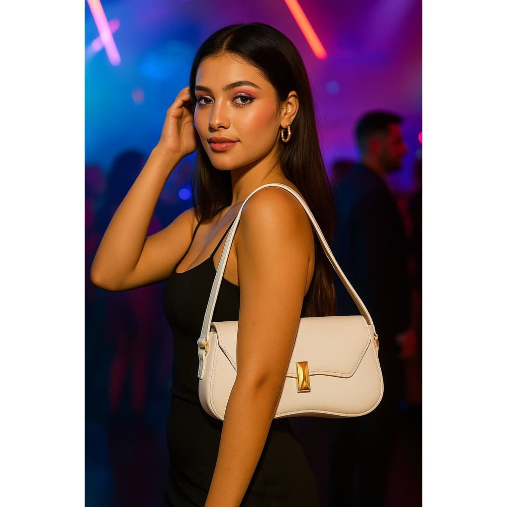 BOLSA FEMININA DE OMBRO BOLSA  BAGUETE TAMPA LANÇAMENTO