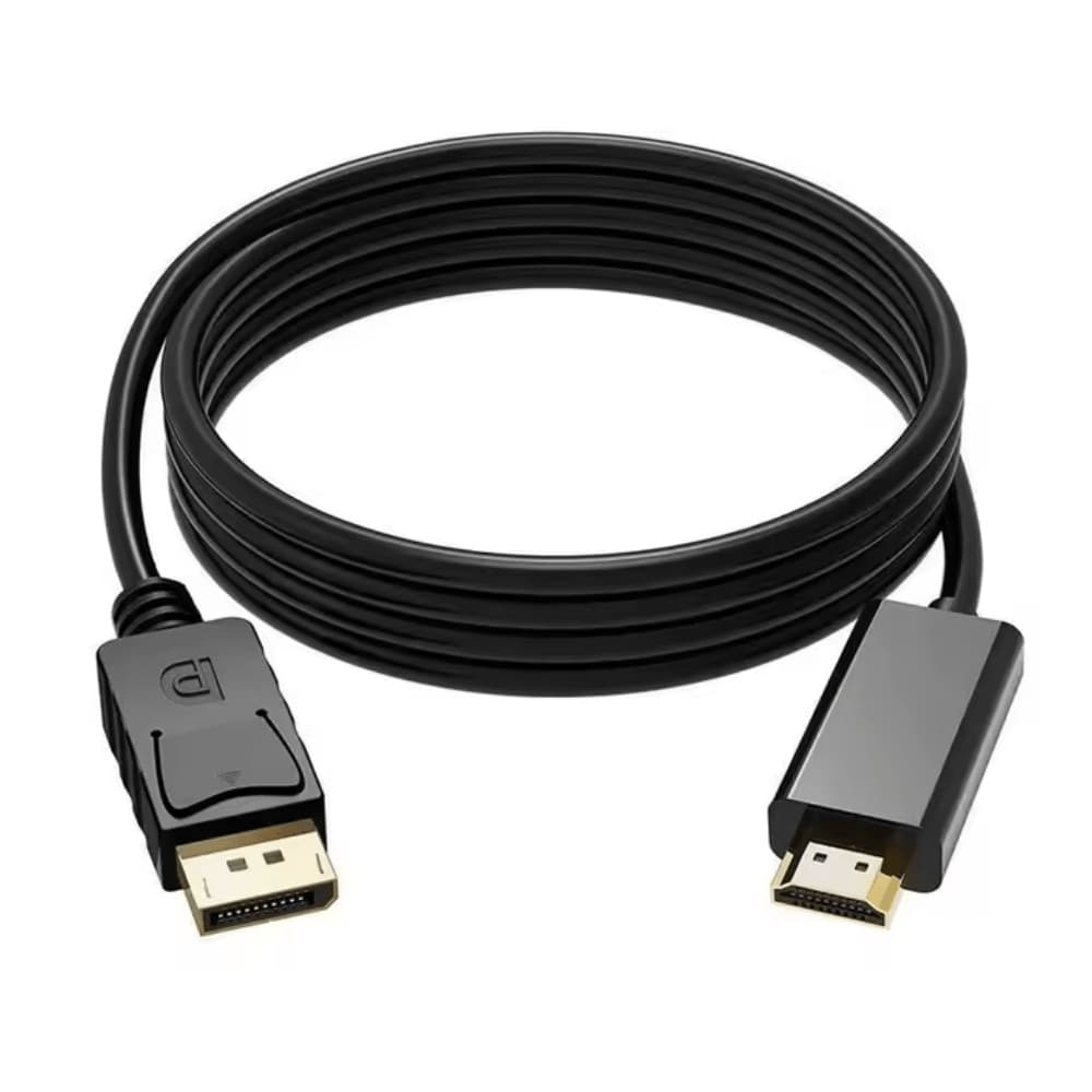 Cabo Conversor Displayport para HDMI HDTV Cabo 1.8m 1080p