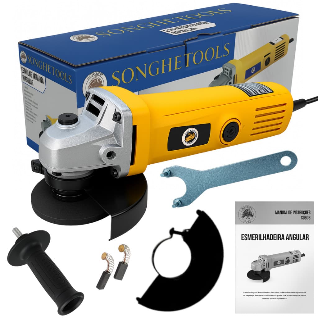 Esmerilhadeira Profissional 800W - Lixadeira Songhe Tools Pro 11.000 RPM