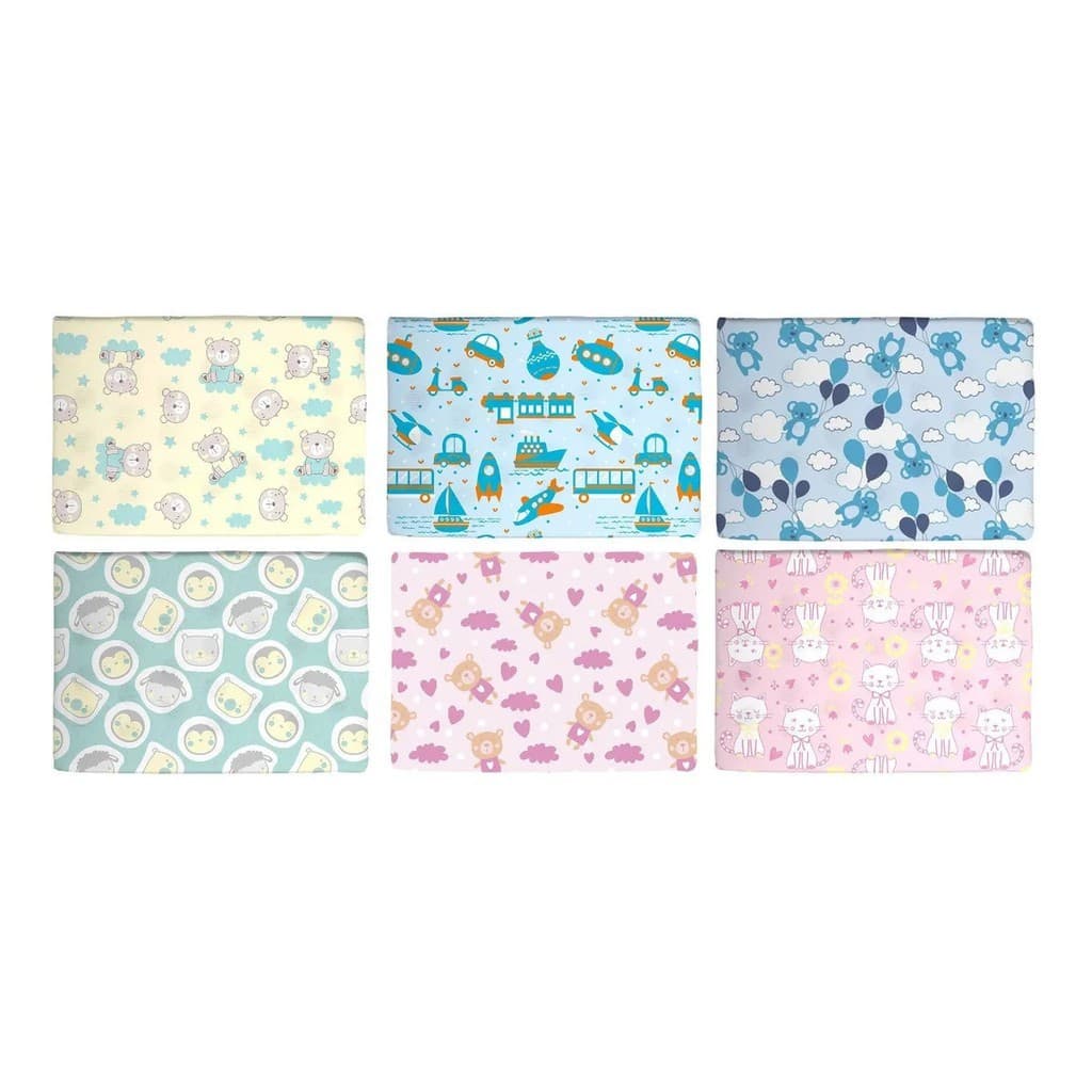 Travesseiro Para Bebê estampado ANTI SUFOCANTE Macio Varias Estampas 29X19X3CM