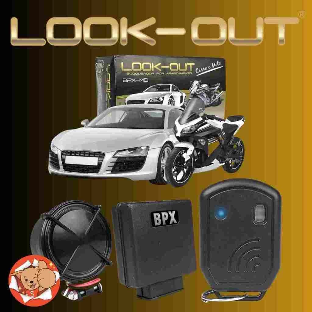 Alarme Bloqueador Por Afastamento Carro E Moto Look Out BPX Presença Anti Furto Universal