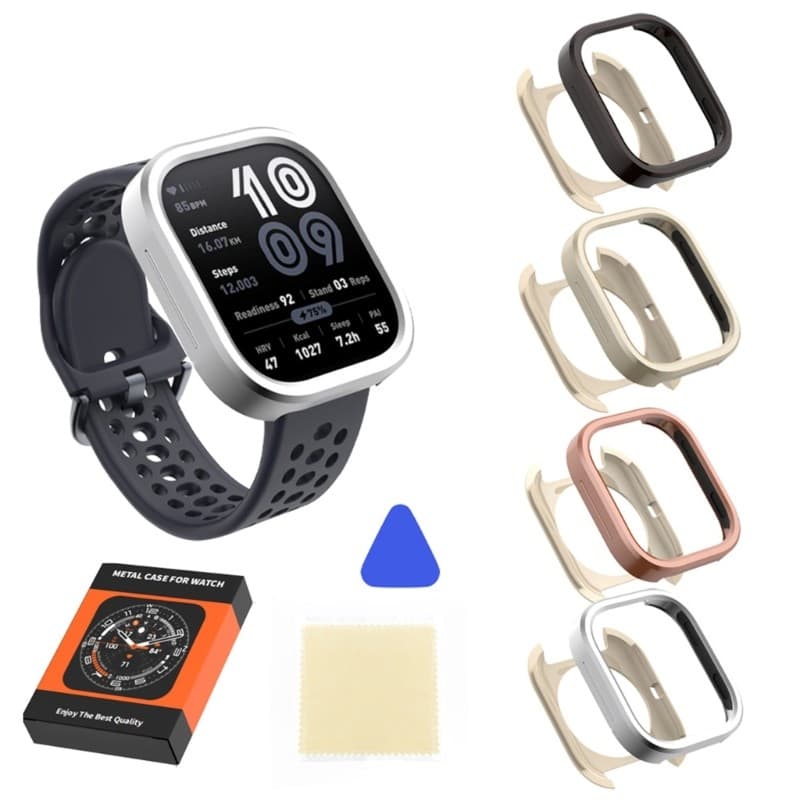 Metal Guard Para Bip 6 Smartwatch Absorção Choque À Prova Suor Fácil Instalação