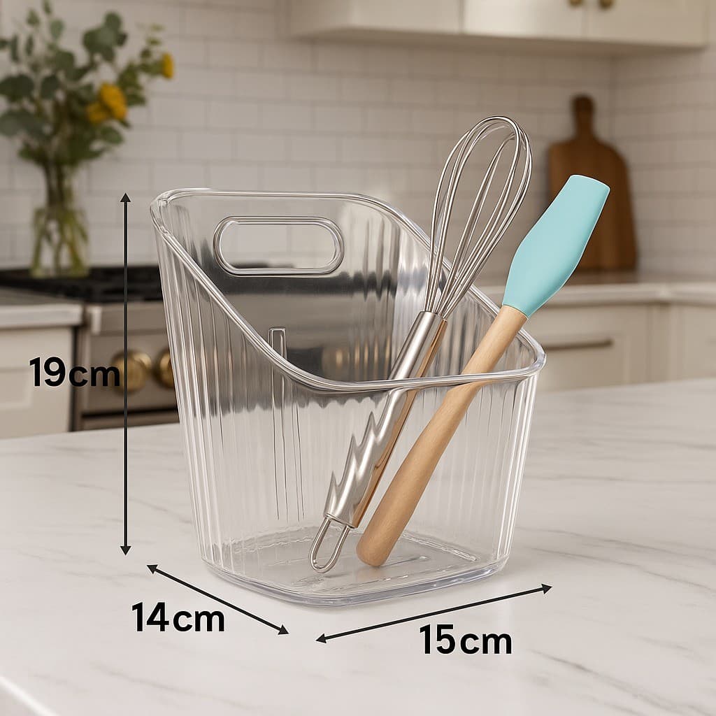 Organizador Acrílico 19x15x9cm com Ventosa – Prático e Versátil para Casa - Bingo