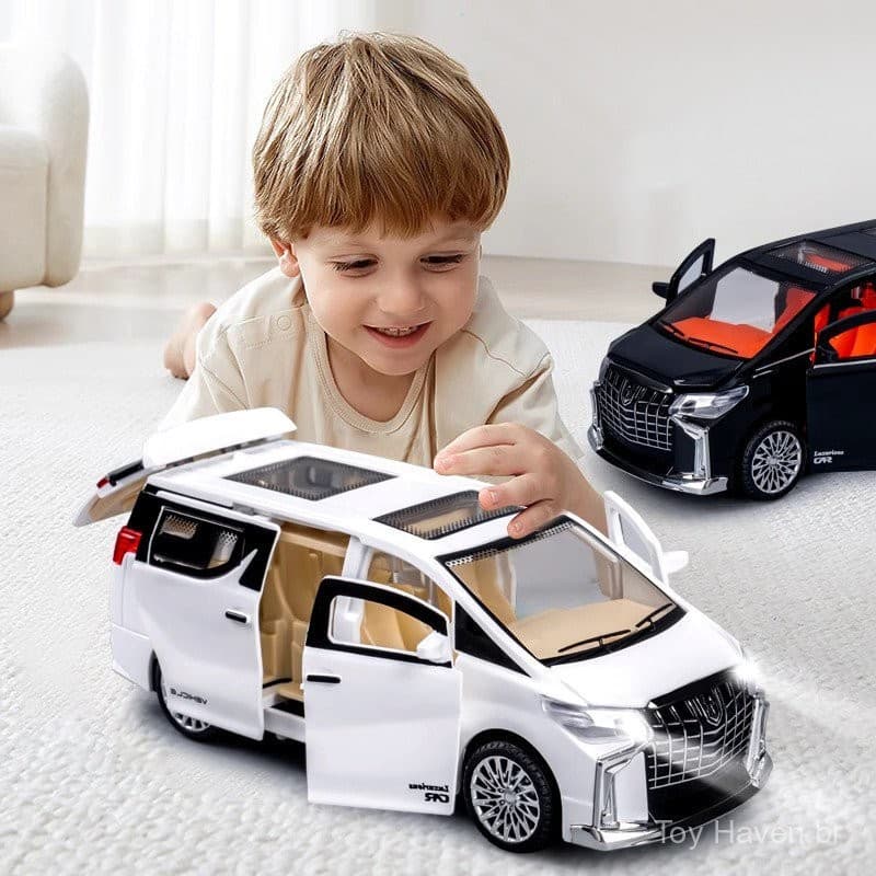 Modelo de Carro Ornamento Liga Babá Com Som e Luz Brinquedo Infantil para Aniversário de Menino LLSG