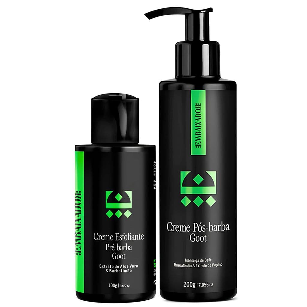Kit Creme Pós Barba + Pré-Barba Hidratante Embaixador