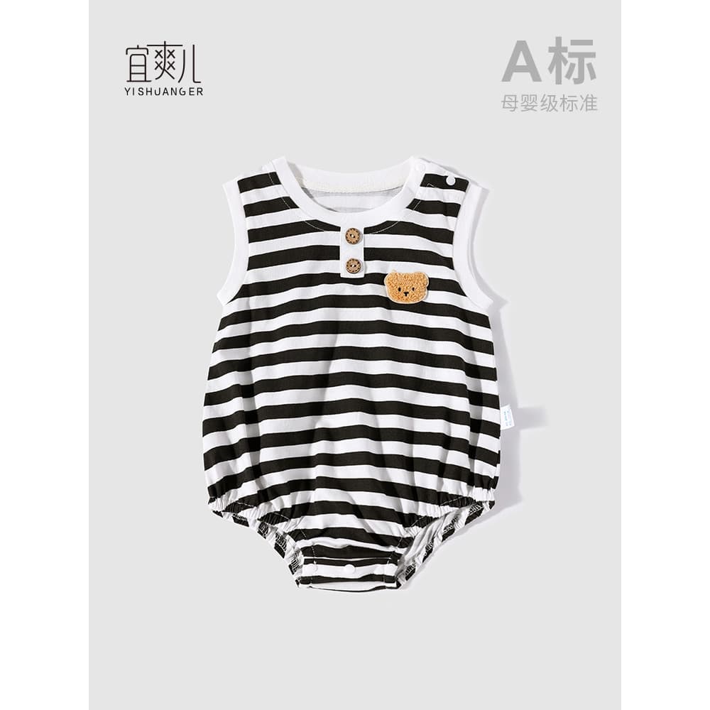 Macacão de bebê mês inteiro Super fofo estilingue macacão verão bebê verão estilo fino macacão de bebê roupas recém-nasc
