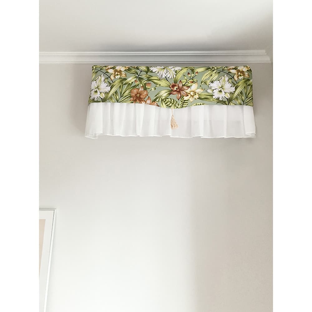 Yuanyuan Novo produto leve capa de ar condicionado francês 1.5P bota de máquina suspensa não pega decoração quarto capa