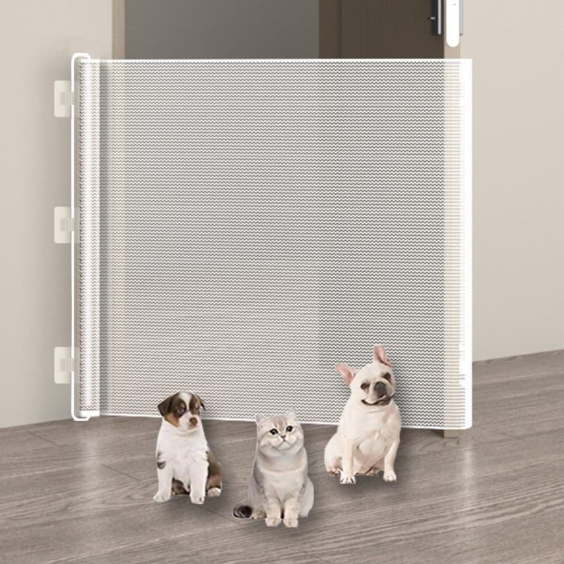 Pet bloqueando alongado retrátil Anti-gato correndo porta cerca sem perfuração gato bloqueio cerca isolamento Net bloque