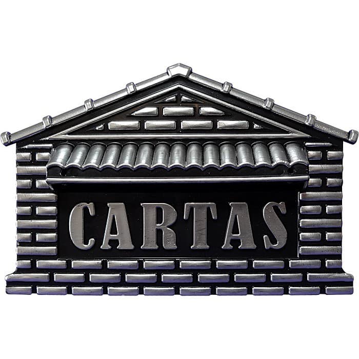 Caixa Correio n.4P PVC cor Prata - Para Grade ou Embutir na Parede Promoção